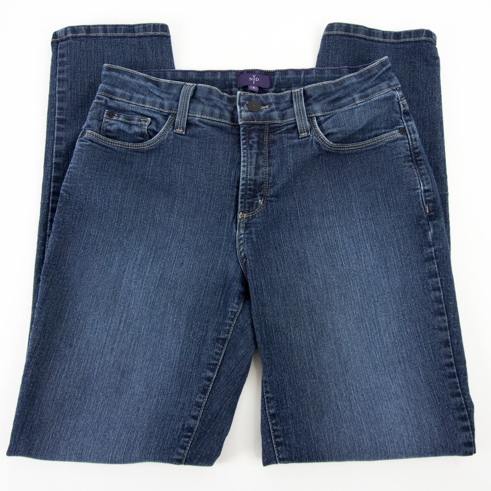 NYDJ Legging Jeans Womens Size 8 Blue Style 10935HY Cut 61802M Lift Tuck